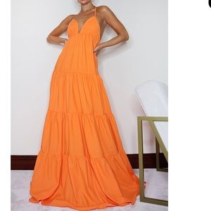 Orange Maxi Dress